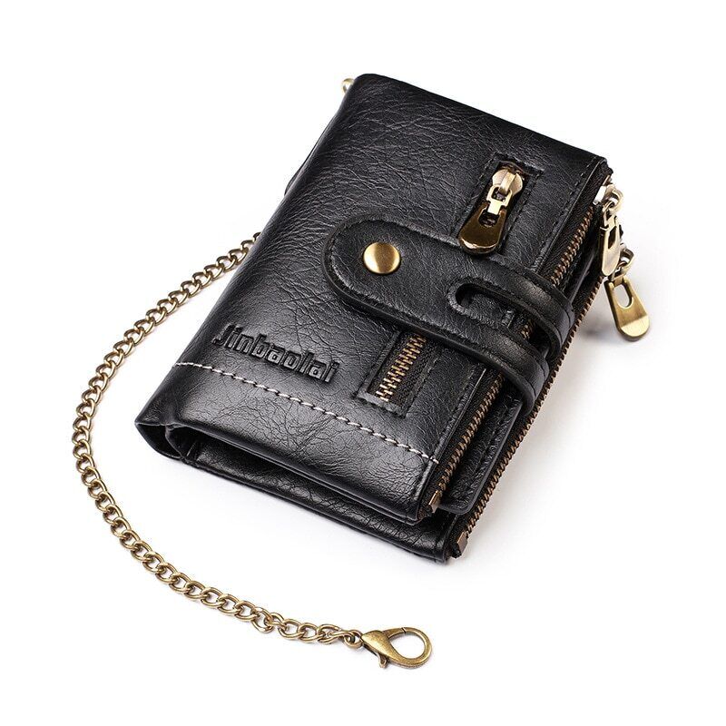 Retro leather wallet | With cool chain!-Elly Rose