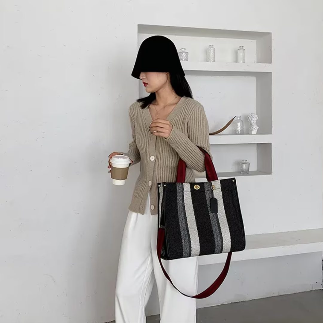Rachelle canvas carrier bags - Versatile and trendy-Elly Rose