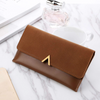 Suede leather wallet | Large and modern-Elly Rose