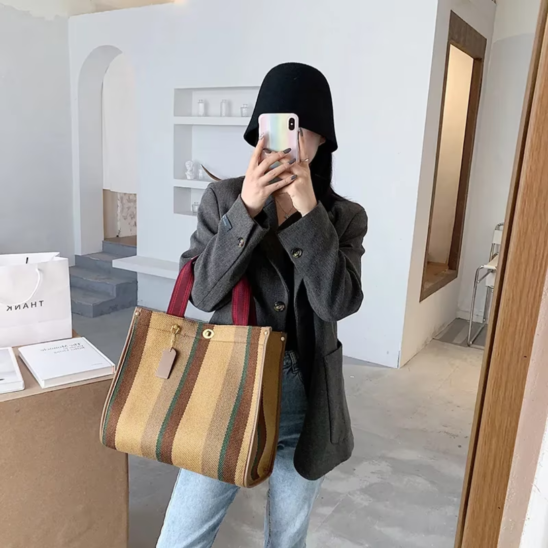 Rachelle canvas carrier bags - Versatile and trendy-Elly Rose