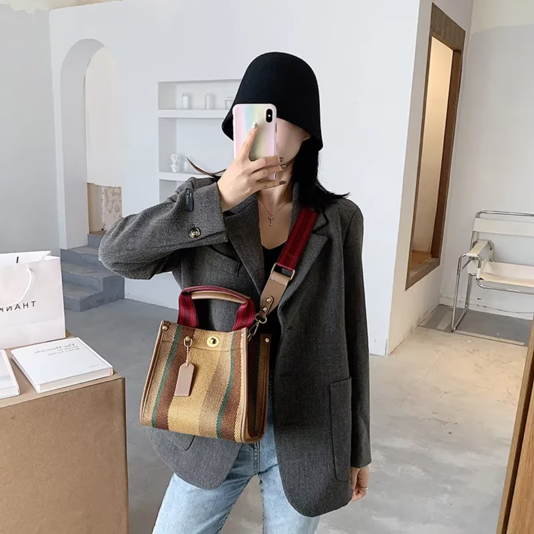 Clara canvas carrier bags - Versatile and trendy-Elly Rose