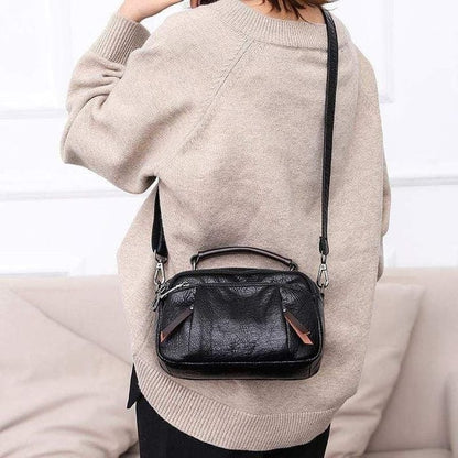 Tanja | Handmade soft leather bag with several compartments-Elly Rose