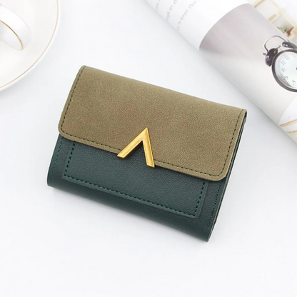 Velvet leather mini wallet | Compact and trendy-Elly Rose