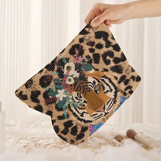 Savanna - Animal print make-up bag-Elly Rose