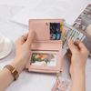 Small wallet with pompom zipper | Elegant and functional-Elly Rose