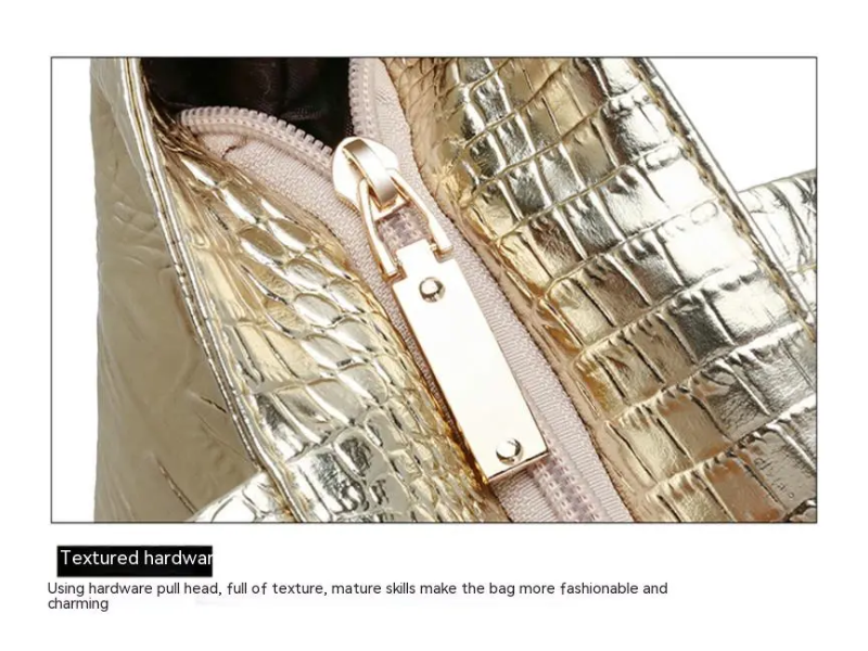 Isabella Shoulder bag | Spacious bag with crocodile print-Elly Rose