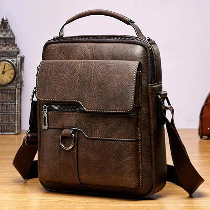 Quinn - Stylish Leather Messenger Bag-Elly Rose