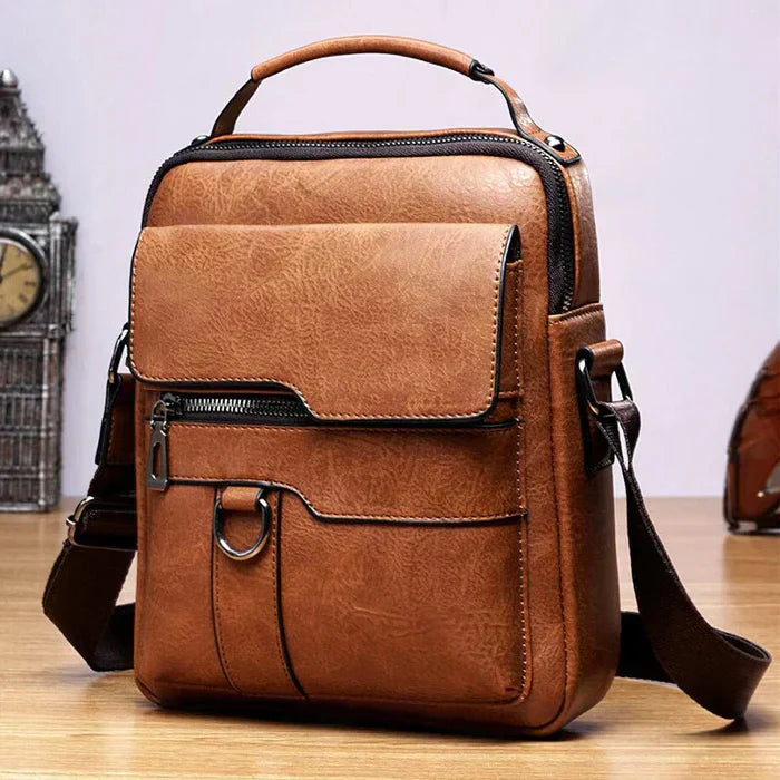 Quinn - Stylish Leather Messenger Bag-Elly Rose