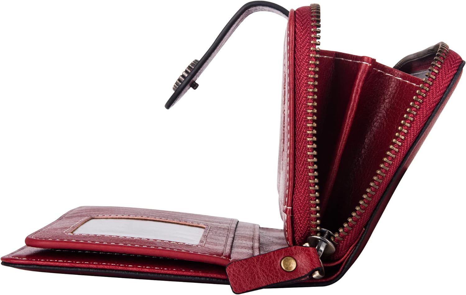 Leather wallet with strap | Large capacity-Elly Rose