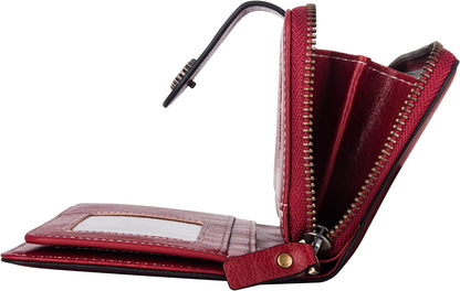 Leather wallet with strap | Large capacity-Elly Rose