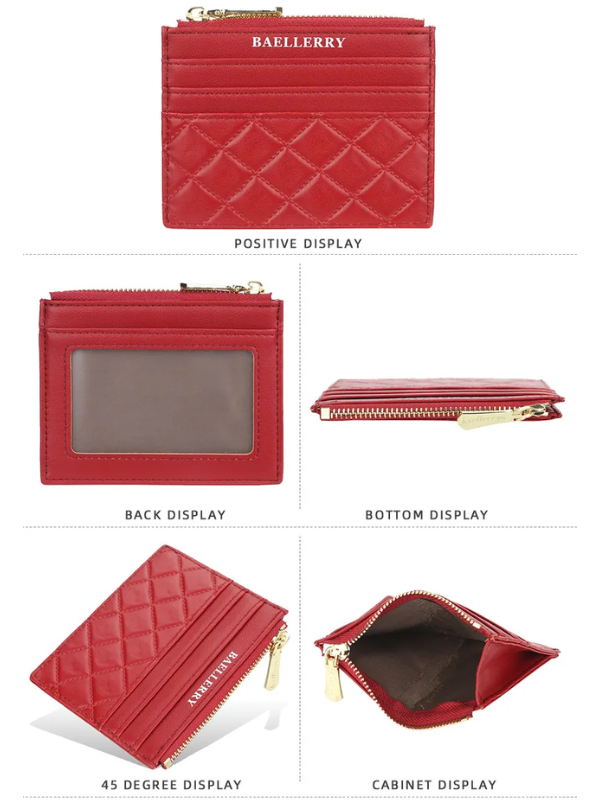 Quilted cardholder | Compact and trendy-Elly Rose