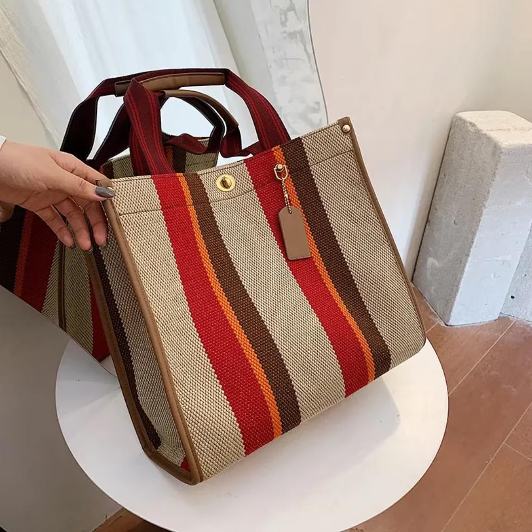 Rachelle canvas carrier bags - Versatile and trendy-Elly Rose