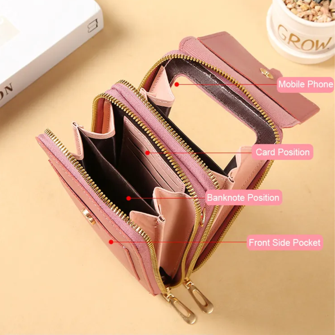 Sonia Leather Phone Wallet | Sleek & Fashionable-Elly Rose