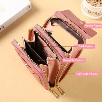 Sonia Leather Phone Wallet | Sleek & Fashionable-Elly Rose