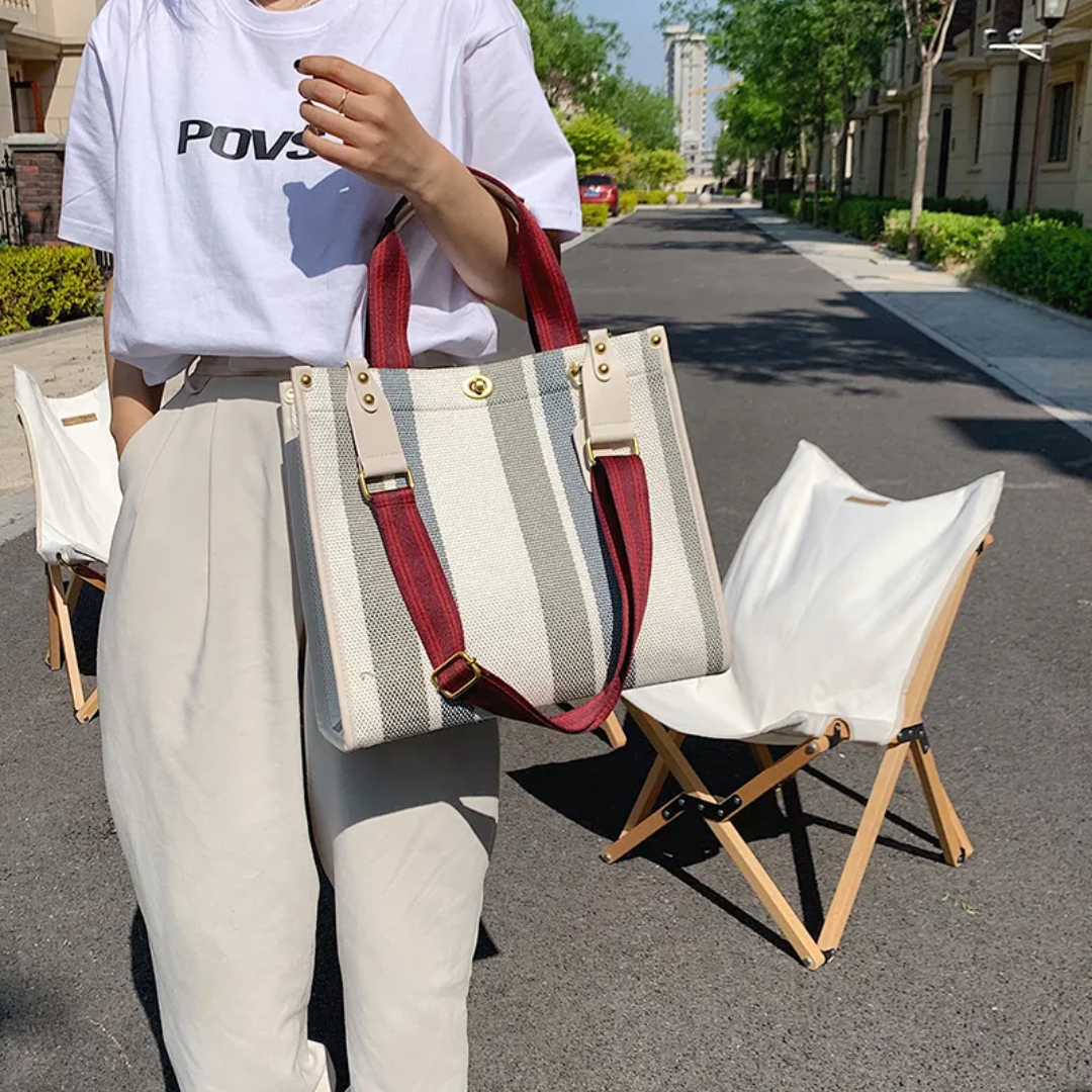 Rachelle canvas carrier bags - Versatile and trendy-Elly Rose