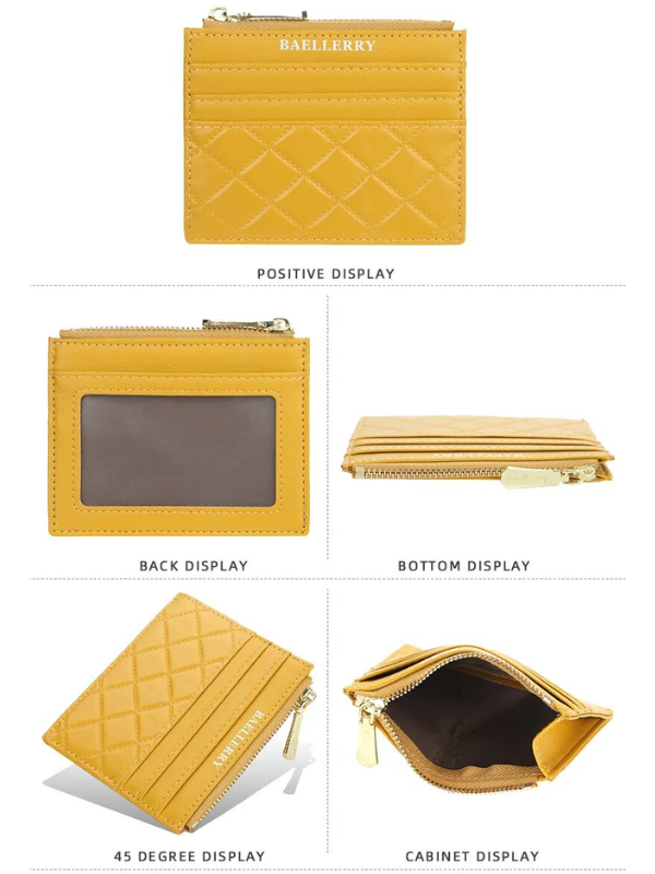 Quilted cardholder | Compact and trendy-Elly Rose