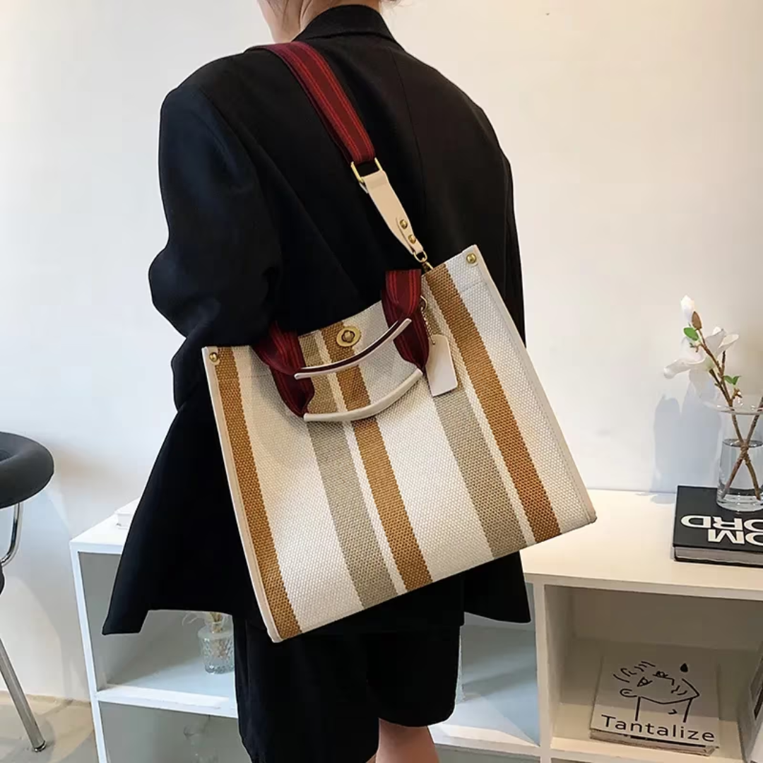 Rachelle canvas carrier bags - Versatile and trendy-Elly Rose
